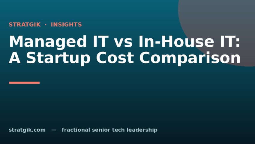 Managed IT vs In-House IT: A Startup Cost Comparison