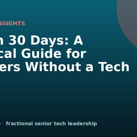 MVP in 30 Days: A Practical Guide for Founders Without a Tech Team